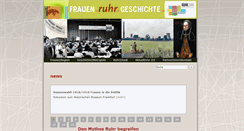 Desktop Screenshot of frauenruhrgeschichte.de