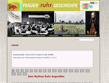 Tablet Screenshot of frauenruhrgeschichte.de